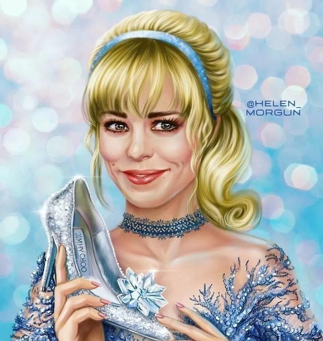 迪士尼公主|当明星变成迪士尼公主，艾莎太漂亮了！小美人鱼却笑得贼恐怖