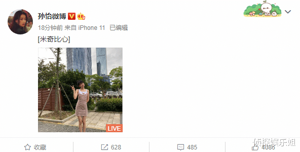 孙怡|怀二胎？孙怡晒老公视角比剪刀手卖萌，脸蛋发福小腹隆起超明显