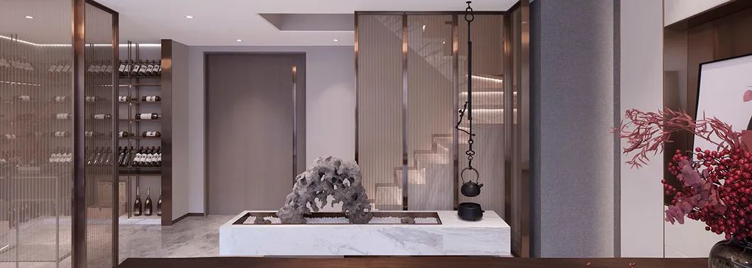 []180㎡新中式叠拼别墅，有诗有远方，属于现代人的诗意生活