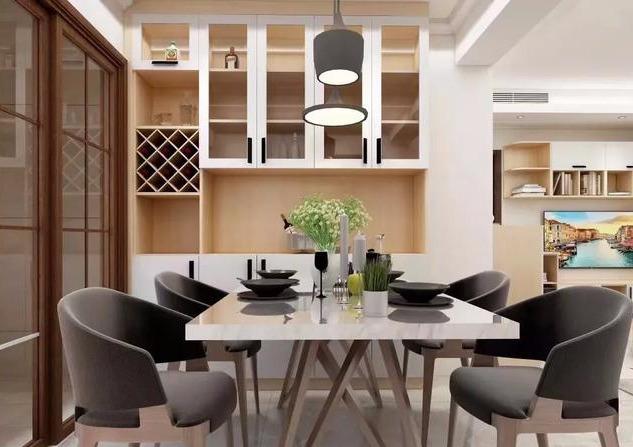 |这18款餐厅装修效果图，在朋友圈火了，很多人家里都这样装！