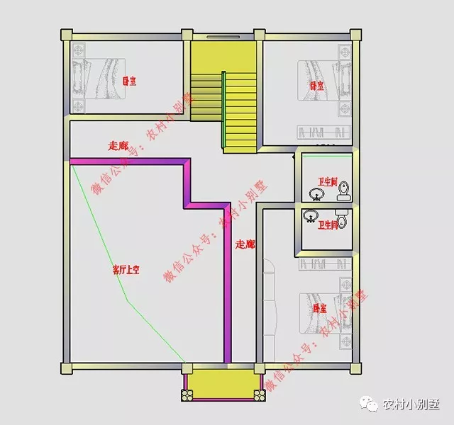 []13×12.9米三层双凉亭设计，外观美布局好配露台