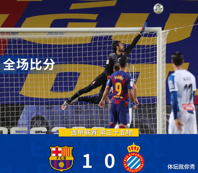 巴塞罗那|西甲最新积分榜：巴萨1-0仅落后皇马1分，西班牙人6连败提前3轮降级