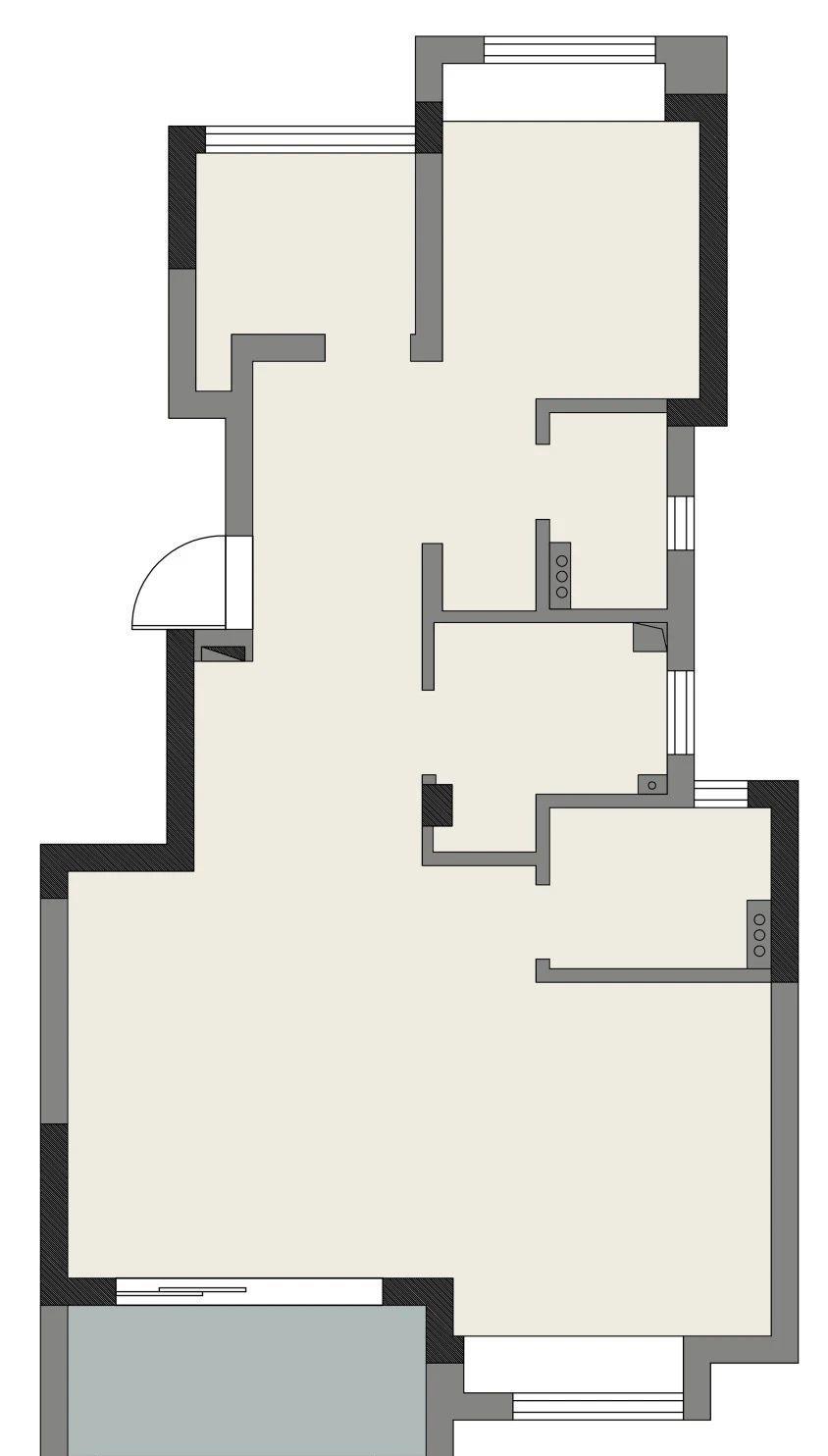 『』她家89㎡，坚持“去客厅化”，卧室合二为一，反而更实用漂亮
