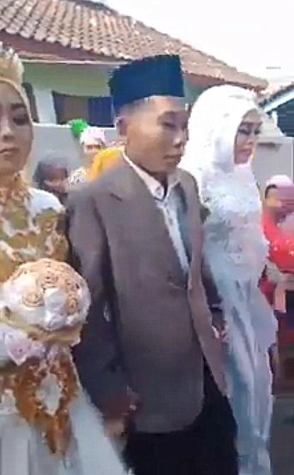 「东航」男子同时与两名年轻女子举行婚礼引热议，两个新娘还是表姐妹