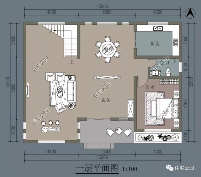 |精选图库：20套农村美式风格户型图
