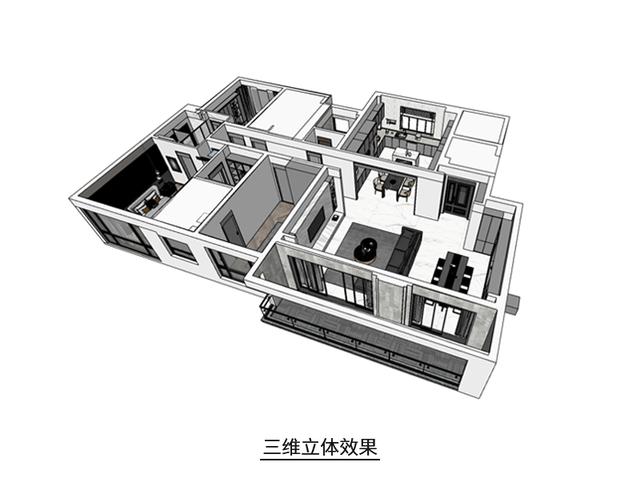 |170㎡大平层现代轻奢风格装修案例