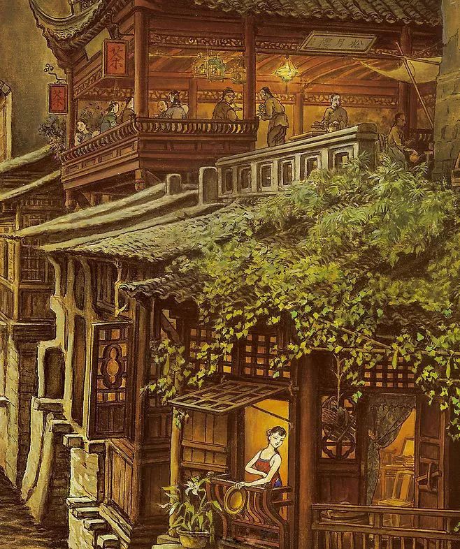 国际艺术大观 江南民国风情图，超级震撼！