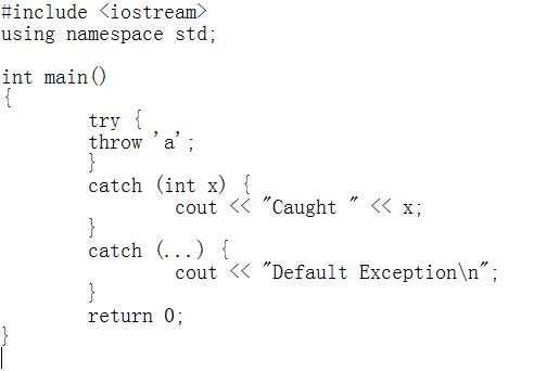 编程|编程语言之C ++中的异常处理