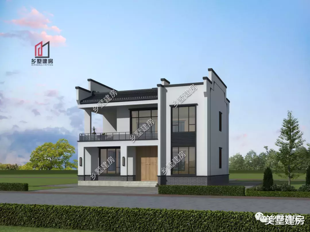 |古今兼糅,新中式别墅设计,建在老家气派有面子。