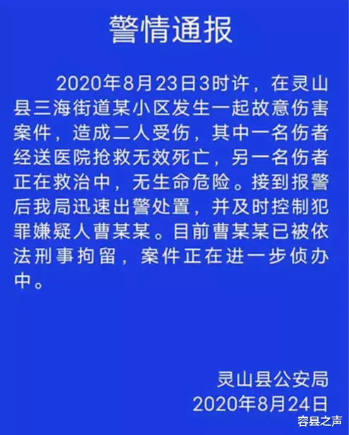 容县之声|1死1伤！广西女护士与男医务同居，丈夫发现后持刀砍人！
