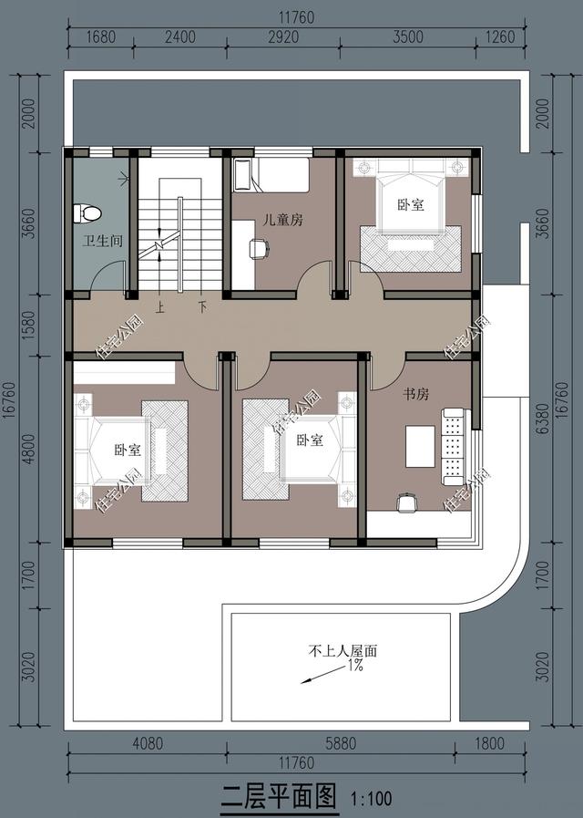 |面宽9.3米，进深10.7米自建房怎么设计？