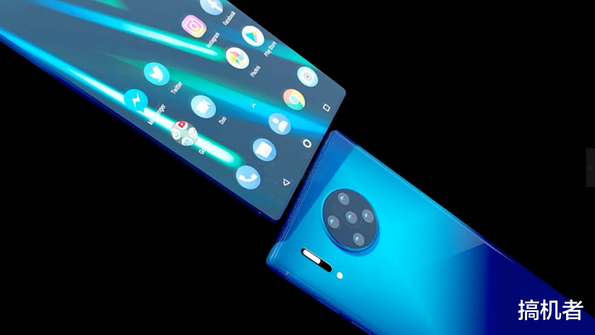 「华为Mate40Pro」华为Mate40Pro概念图：不愧是华为，屏幕下面隐藏太多新功能