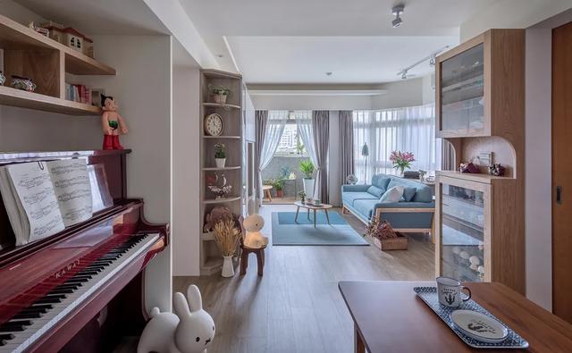 「北欧风」淡雅日式搭配童趣北欧风！89.3平米自然木质调家庭住宅