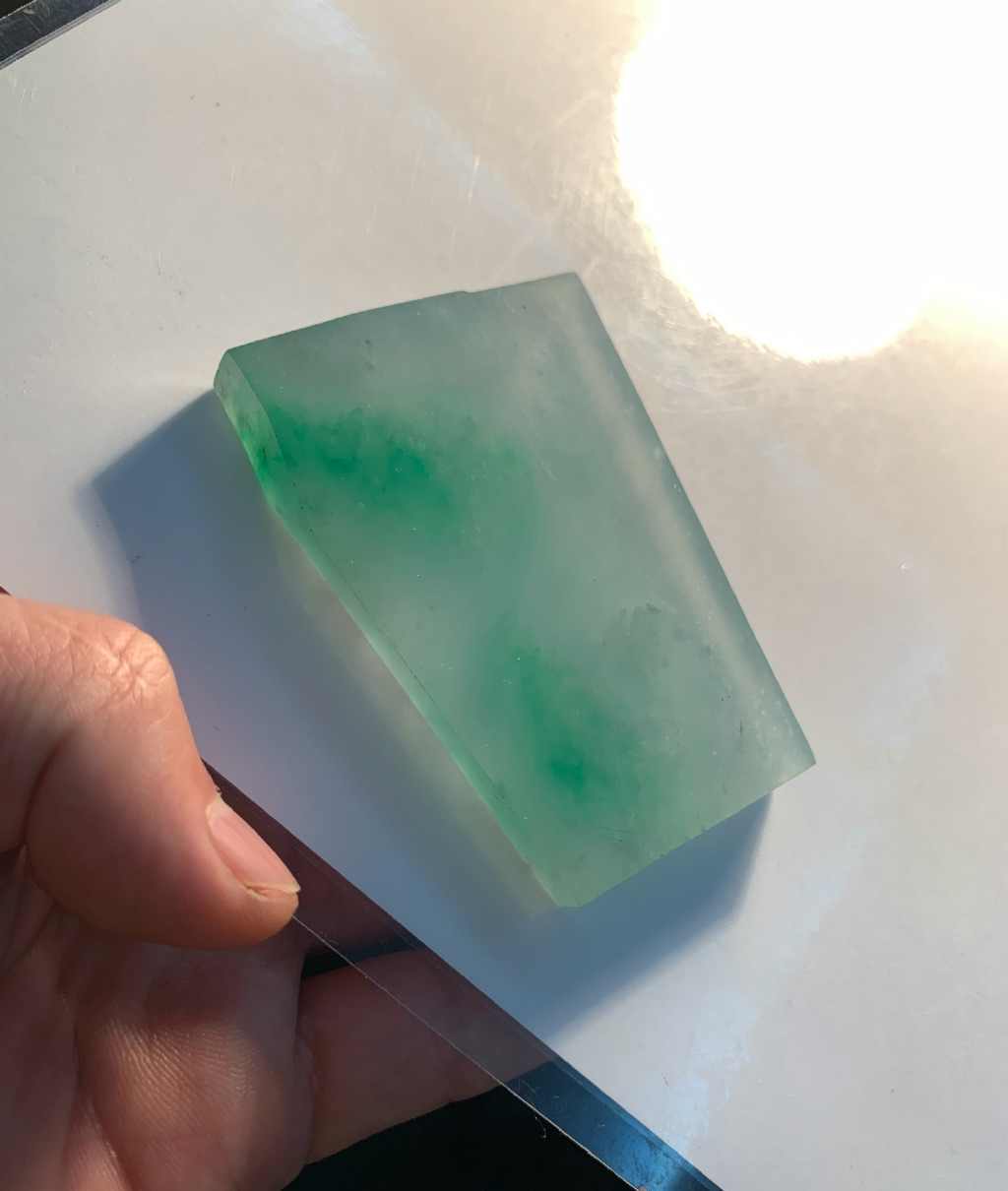 翡翠|飘花翡翠边角料巧夺天工,最后被神秘收藏!!!