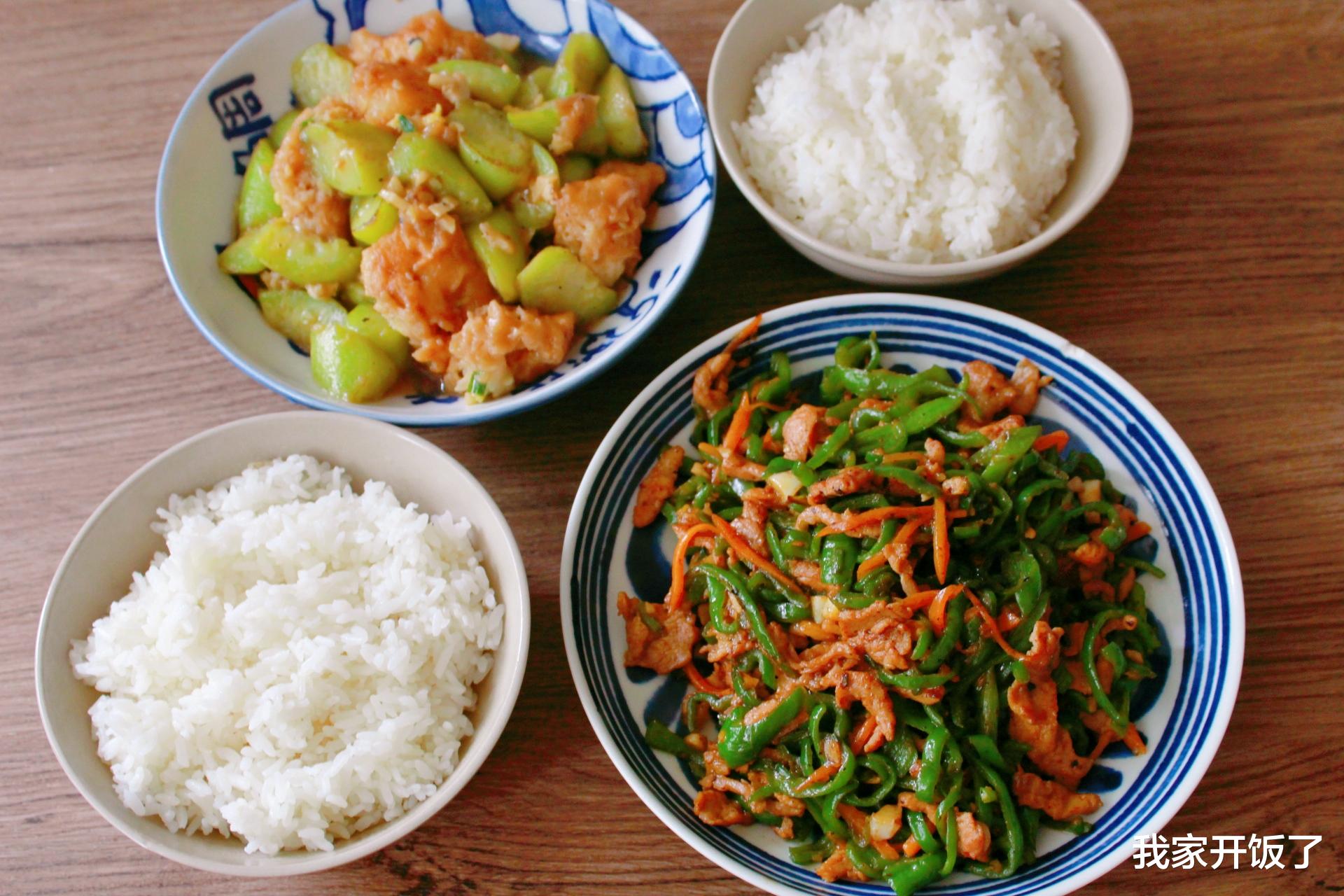 泡面|三线城市，夫妻俩的6天午餐，顿顿两道菜，很满足，不剩菜不浪费