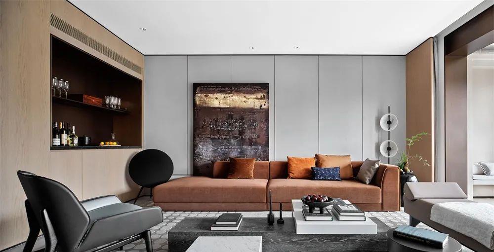 设计师|这才是豪宅，255㎡别墅设计，现代风+中式元素，入户后惹人羡慕