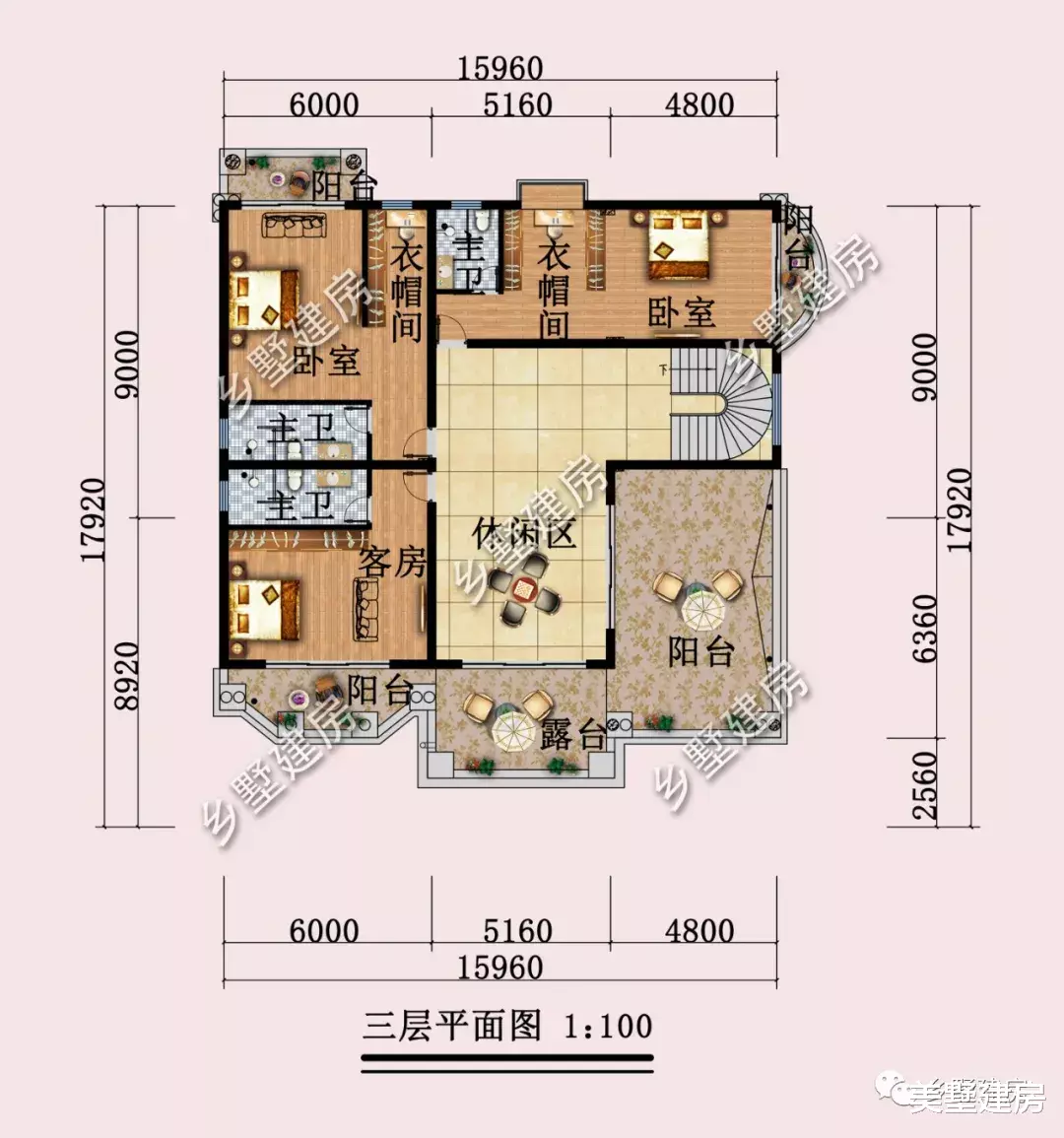 |15×17米三层自建别墅，极具奢华美观，尽显富贵之态！