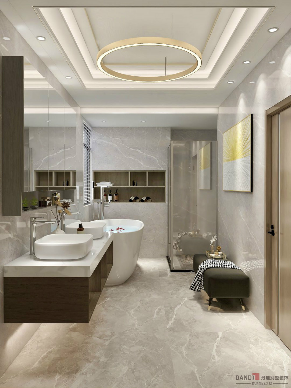 |560㎡豪宅新中式风格别墅设计，端庄又大气，装修太有品位了!