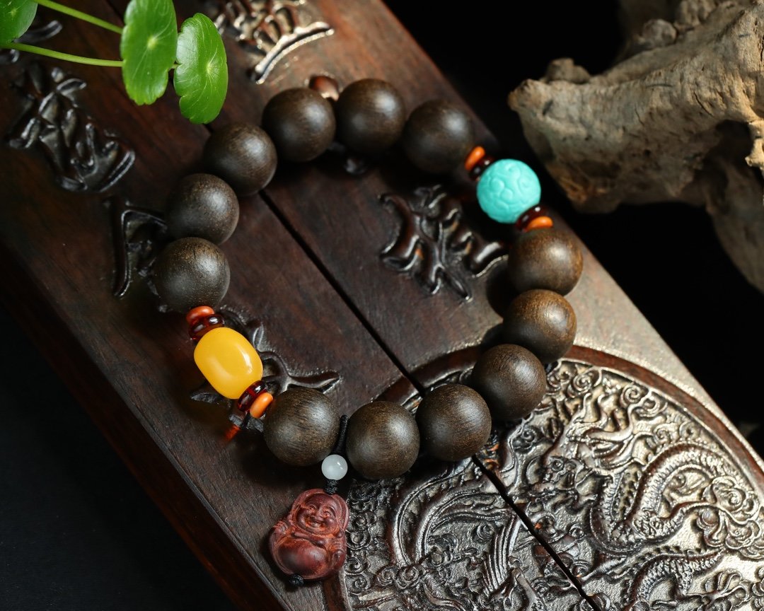 「蜜蜡」原创文玩沉香手串