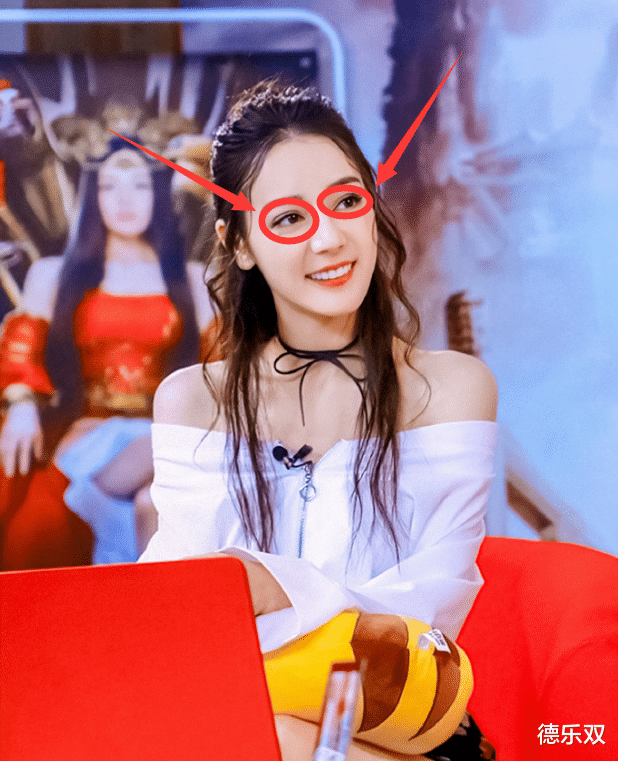 [迪丽热巴]迪丽热巴“睫毛”怕痒，眼线画在双眼皮内，看清效果，懵了！