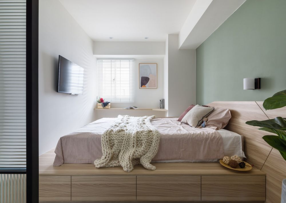 |次卧只有8㎡，设计师建议这样设计，该有都能有，而且还不拥挤！