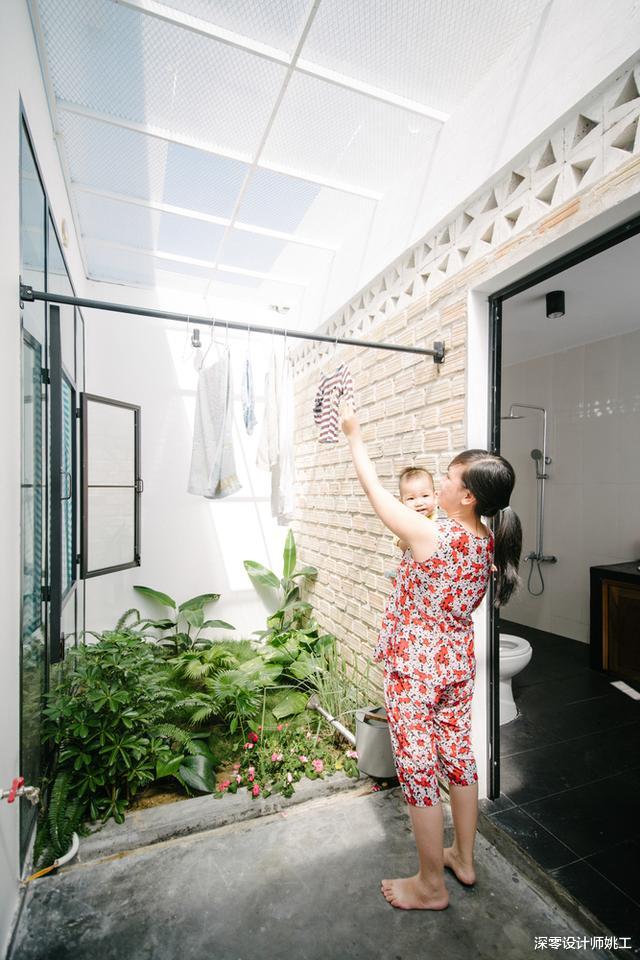 |阳台晾衣杆，早知道我也旋转90°安装了！长度变短，但实用性更强