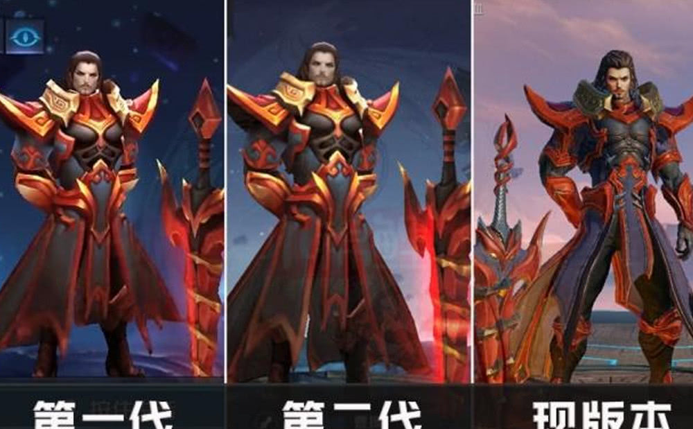 『夏侯惇』王者荣耀：5年前的英雄模型对比现款，武则天的腿越变越长，貂蝉却矮了许多