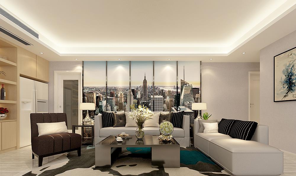 |邻居家125㎡大平层，装简约风，成了小区的网红装修，被入户迷住了