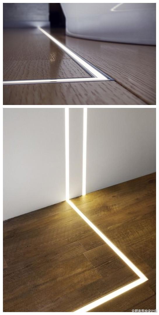 地板|我压根不装踢脚线，就靠墙根内凹5公分，走圈隐形灯带，才叫高级！