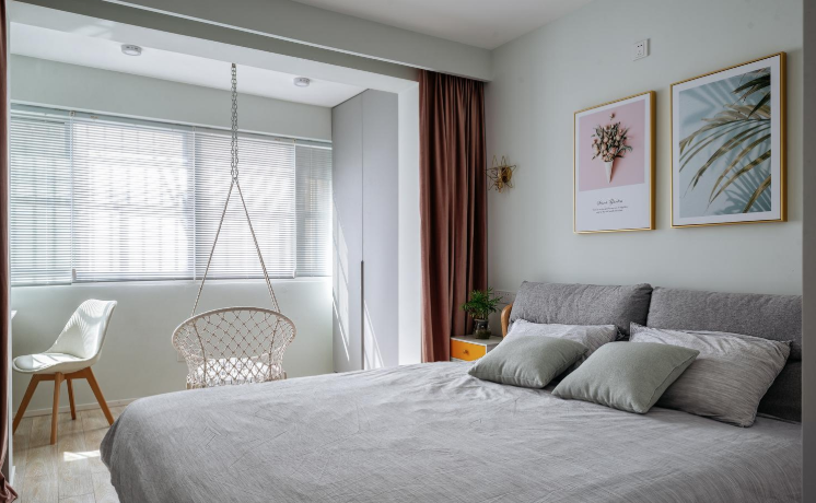 |42㎡长条形单身公寓，还有一个休闲区，装出了大户型的既视感！