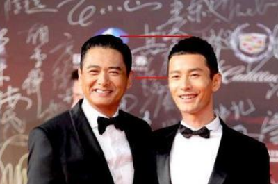 周润发|当不到一米八的周润发撞上净身高179的黄晓明, 说谎的那个真是好尴尬