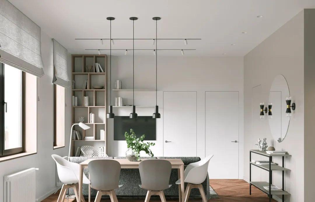 |配色和布局都无可挑剔，进门就让人神清气爽，小户型照着装准没错