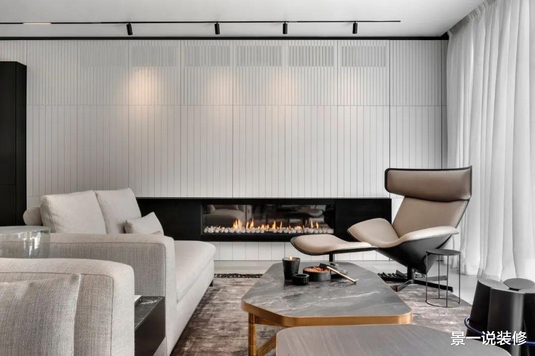 []现代轻奢风格别墅，黑白色的装修简单、大气好看，大爱啊！