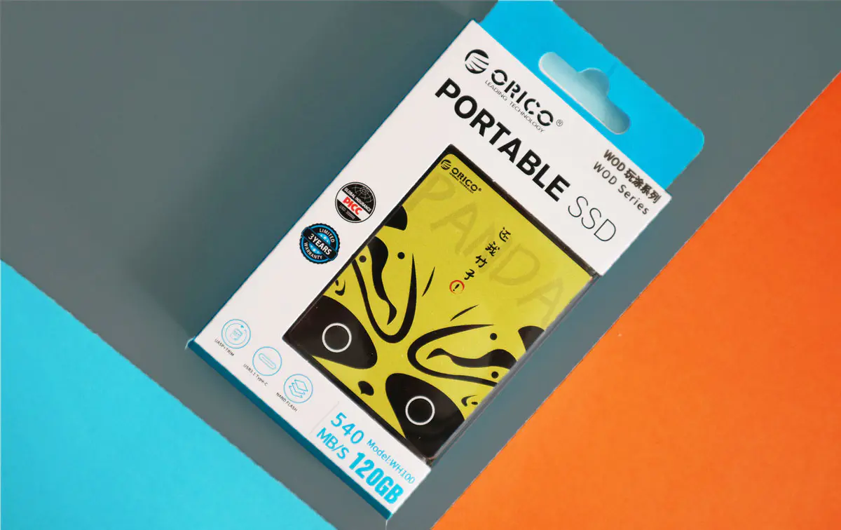 电子商务|ORICO WOD玩涂SSD移动硬盘体验：体积小巧便携，存储首选！
