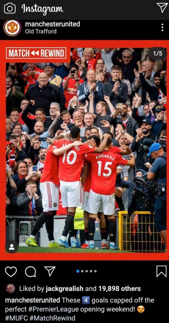 『曼联』曼联首先报价5000万求购大英天才!他点赞曼联官方发帖,暗示可能转会