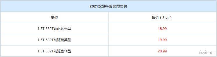 |取消2.0T，昂科威的销量神话，怕是要就此将迎来终结