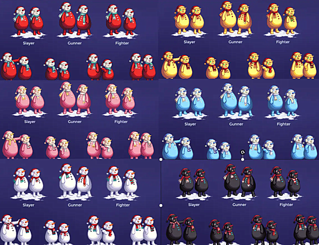 DNF：24號經典雪人套復刻！6種顏色可供選擇，黑色也能自選-圖3