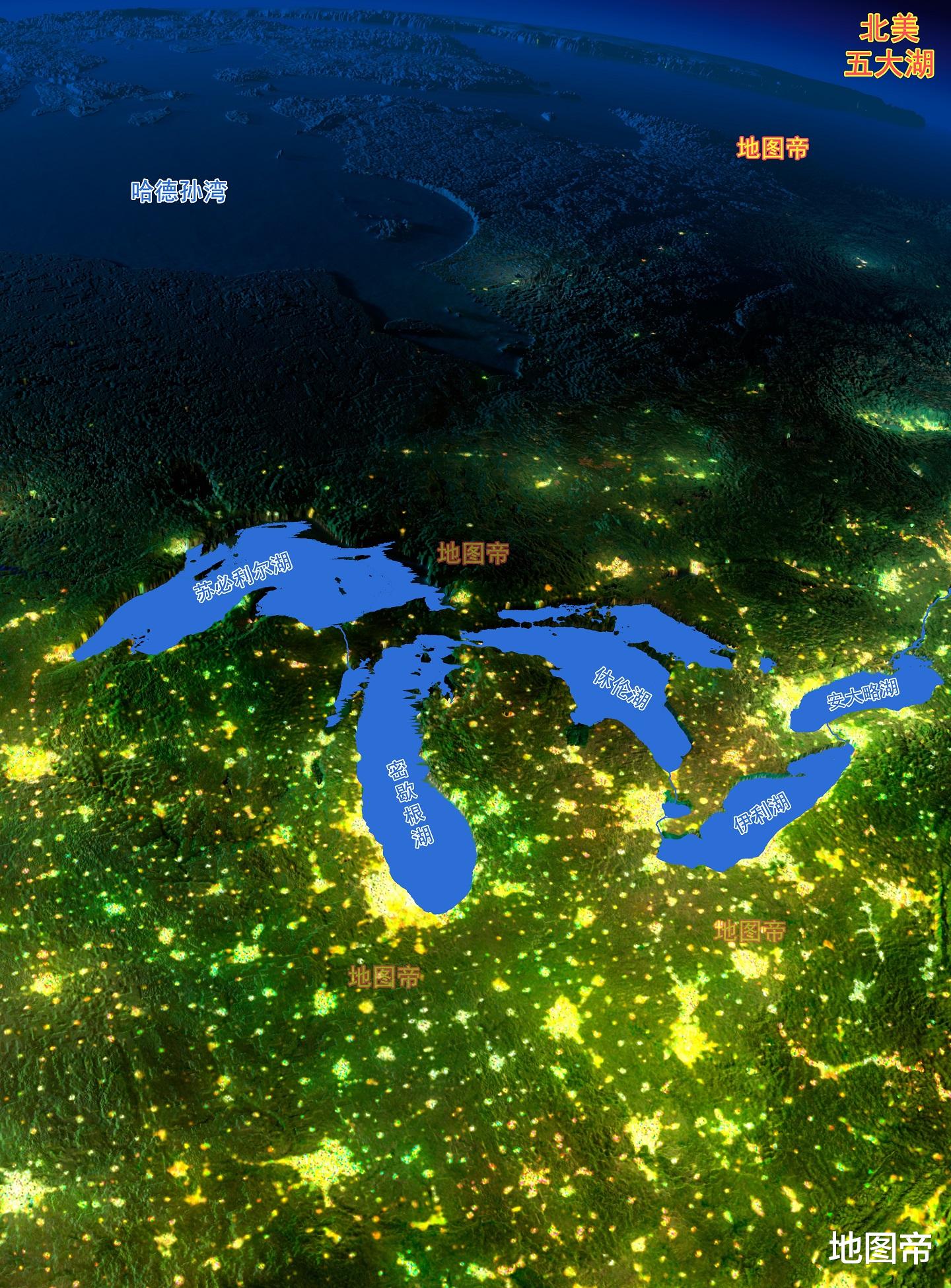 【狼山风景区】北美五大湖面积有多大？超过我们的渤海