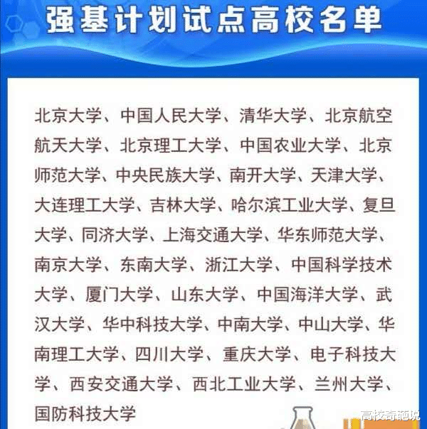 「高校」自主招生取消后，多所高校公布“强基计划”招生方案，不是自主招生替代品