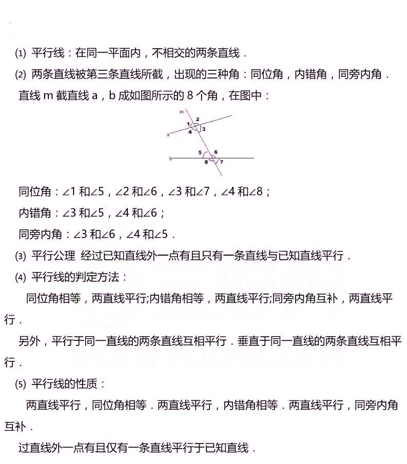 初中数学▲【初中数学】2020中考复习专题之知识点分类总结，超齐全！