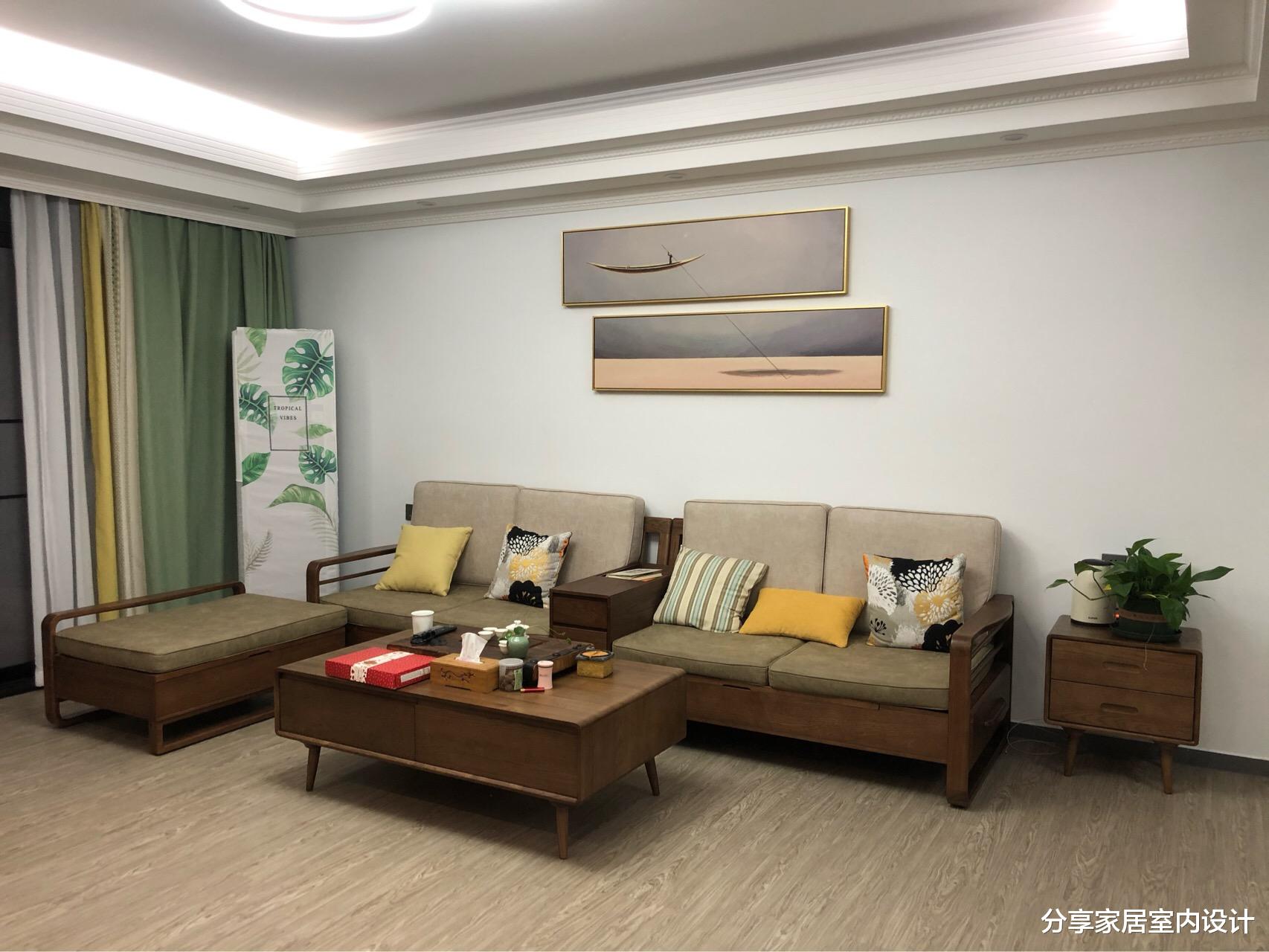 『』花了10万装修的新房，效果还不错，不做电视墙朋友都羡慕，晒晒！