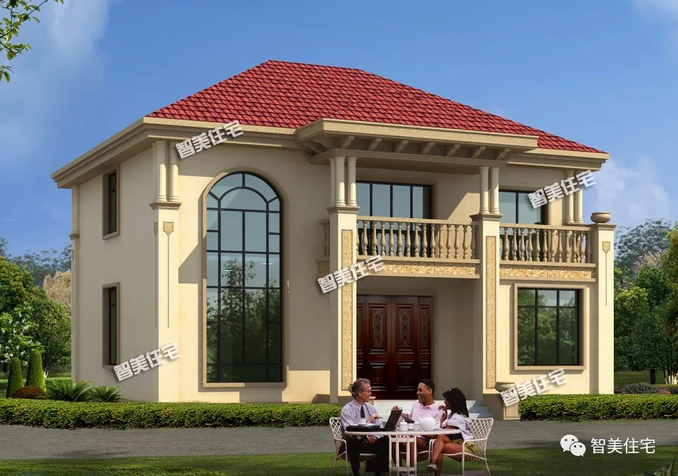 宽12米左右，美观大气的二层别墅，眼光好的都会这么选