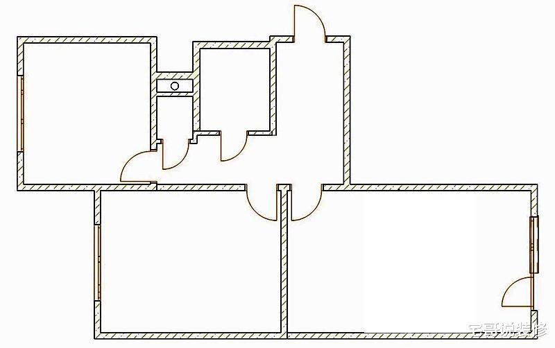 |三口之家的56平两居，空间紧凑功能齐全，儿童房的装修我喜欢