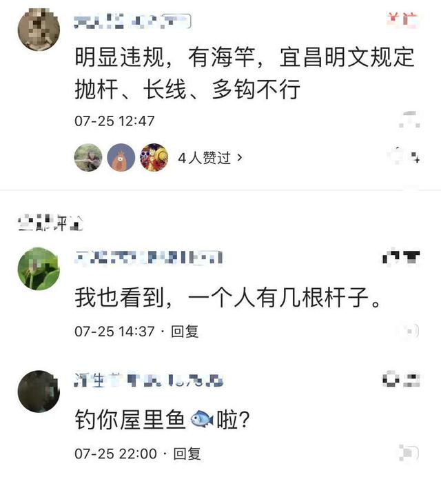 长江|洪峰过后,宜昌长江边现“钓鱼大军”,网友质疑:不是禁渔期吗?