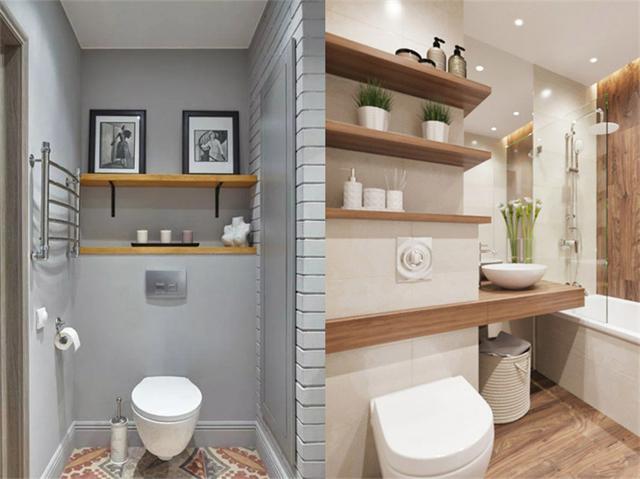 []马桶后方1㎡的空间别浪费！这样设计能给你省下装修卫生间的钱