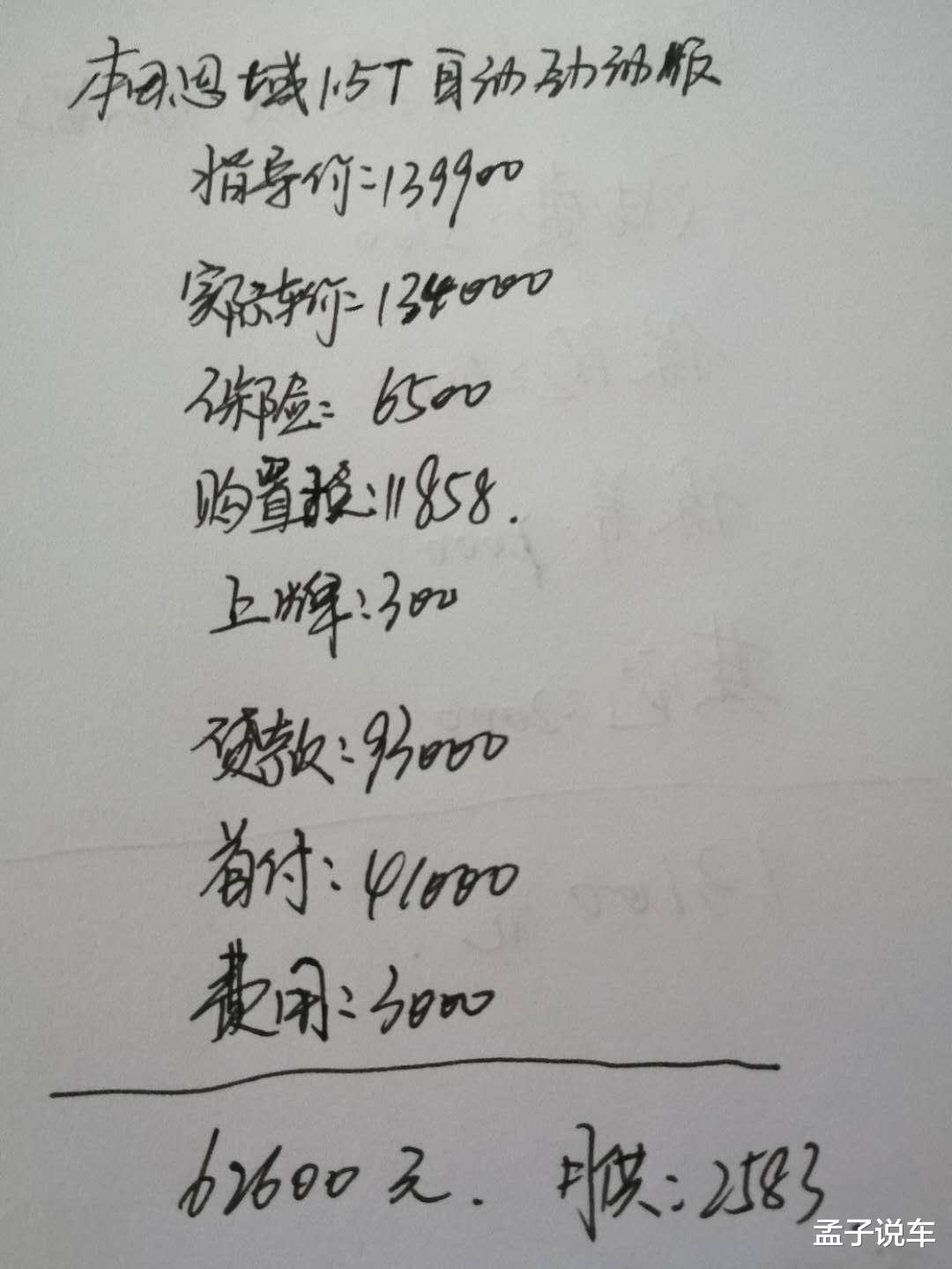 【本田思域】我现在手里存款7万，月薪6000，贷款买本田思域1.5T可以吗？