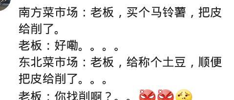 土豆|买个土豆，南方老板能帮你把土豆皮削了，北方会说你找削呢