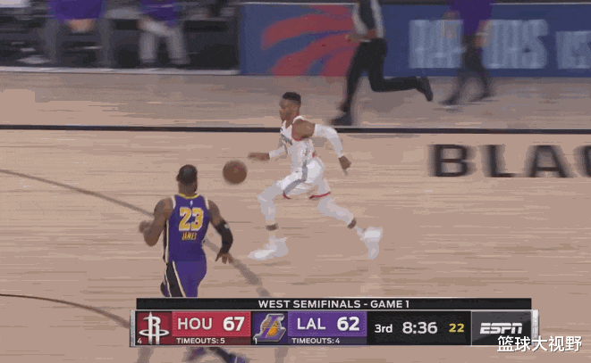 威斯布鲁克|35岁的詹姆斯太狠了!放过31岁的威少吧!身体和球商全被你碾压了