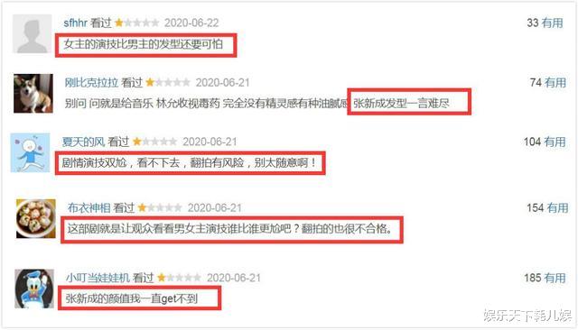 『张新成』《黄鹂鸟》豆瓣开分差评59%，收视疑注水显芒果台窘境，张新成2点被吐槽