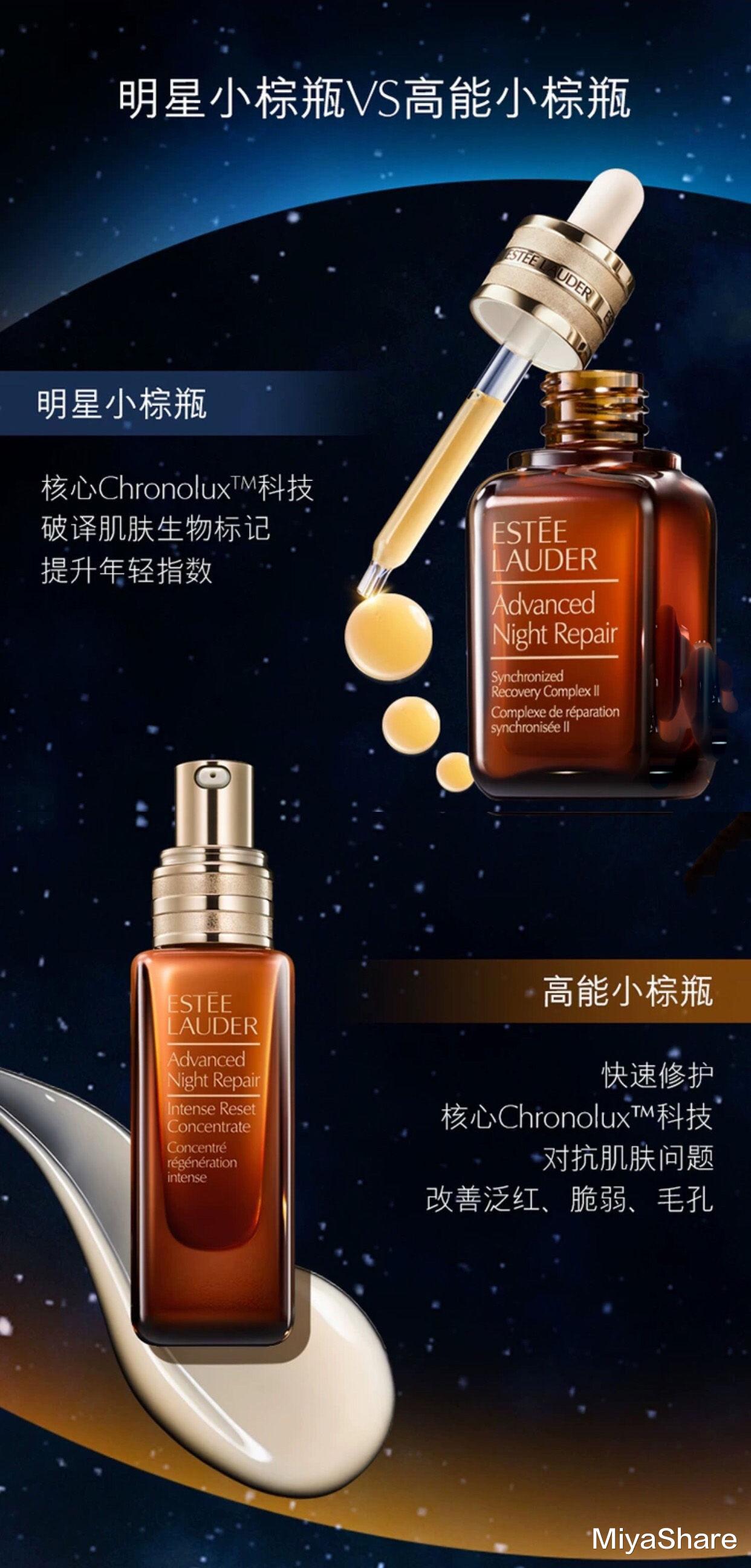 「雅诗兰黛」雅诗兰黛2款小棕瓶对比:这款既好用,性价比又高!适合所有肤质